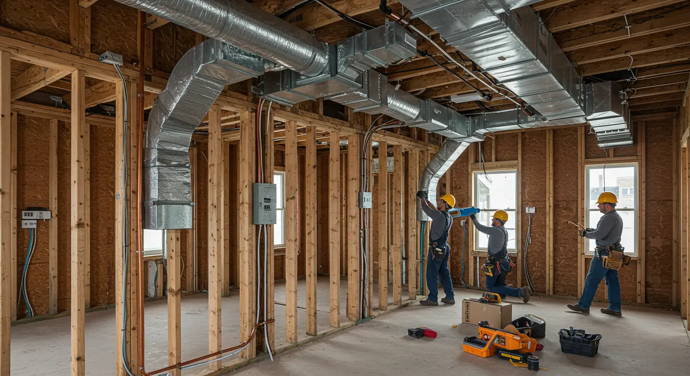 Plumbing, HVAC & Electrical install